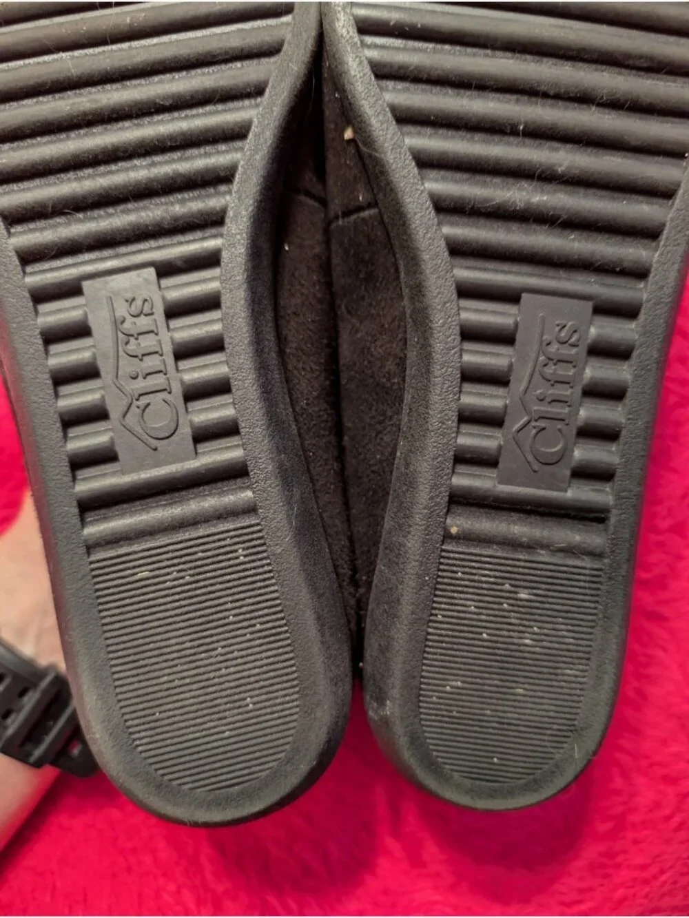 Cliffs by White Mountain Mint Black Flats Loafers Womens 8.5 M Comfort Shoes